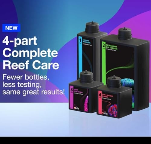 Red Sea Medium (80 Gallon) 4-Part RCP Complete Reef Care Supplement Dosing System for Saltwater Mixed Reef Marine Aquariums for Optimal Coral Growth